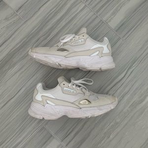 Adidas ‘Triple White’ Falcon Trainers